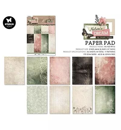 Paper Pad A4 - Nature\'s Dream - Background papers