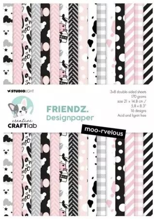 Paper pad Friendz A5 - Moo-rvelous - Meuh-veilleux