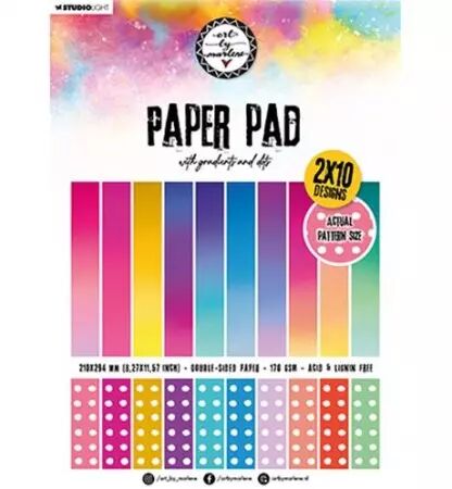 Paper Pad with gradients and dots