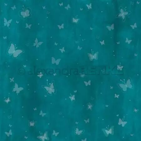 Papier - Artist Butterflies - Teal Blue