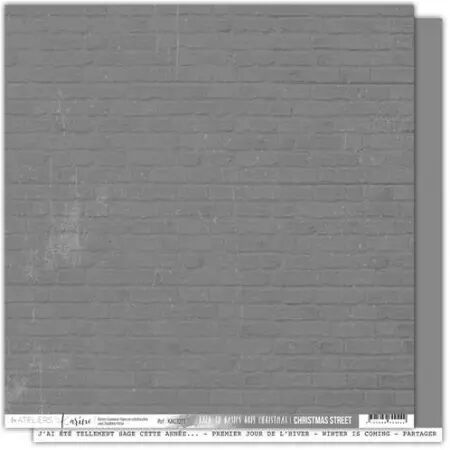 Papier - Back to Basics - Christmas Street - Gris