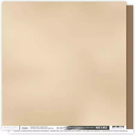 Papier - Back to Basics Nude and wild - Brown