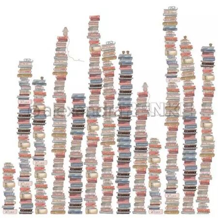 Papier - Feeling Good - Huge piles of book