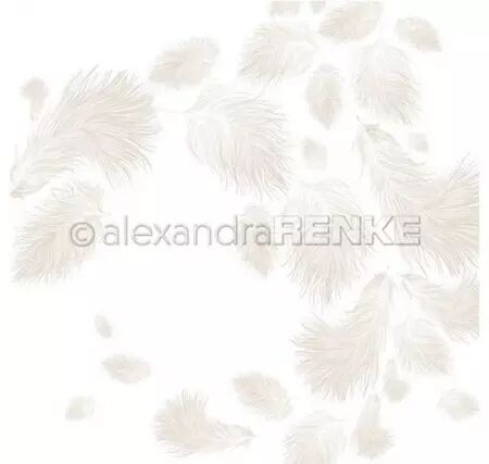 Papier - Fluffy feathers light gray