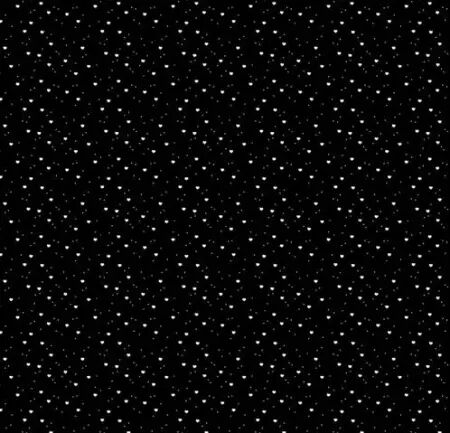 Papier - Heart dot flurry white on black