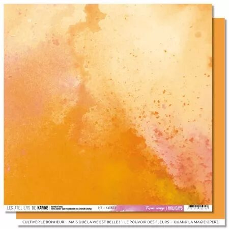 Papier - Holi Days - Fusion orange