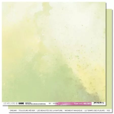 Papier - Holi Days - Fusion vert