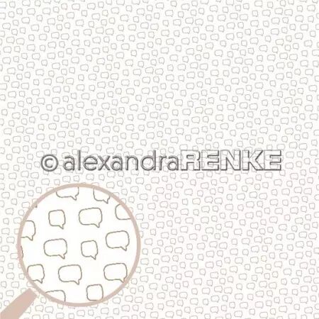 Papier - Love - Speech bubbles gold outline