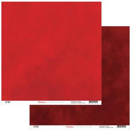 Papier - Merry Little Christmas - Faux-uni rouge