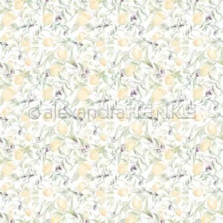 Papier - Summer time - Lemon & olive garden