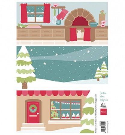 Papier à découper - Christmas Bakery Backgrounds by Marleen