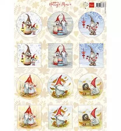 Papier à découper - Hetty\'s Mini\'s - Gnomes