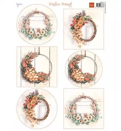 Papier à découper - Mattie Mooiste - Autumn Wreaths