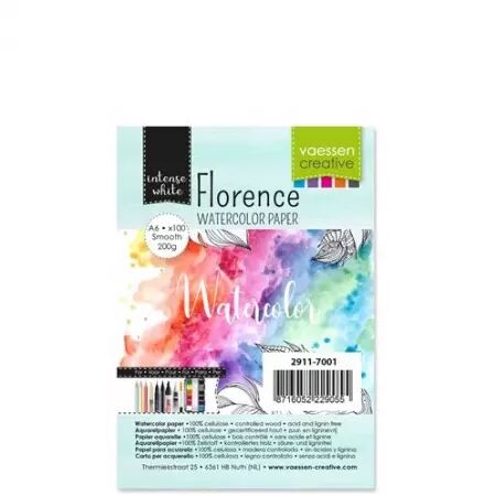 Papier Aquarelle A6 Lisse  - 200g - Blanc- 100 feuilles