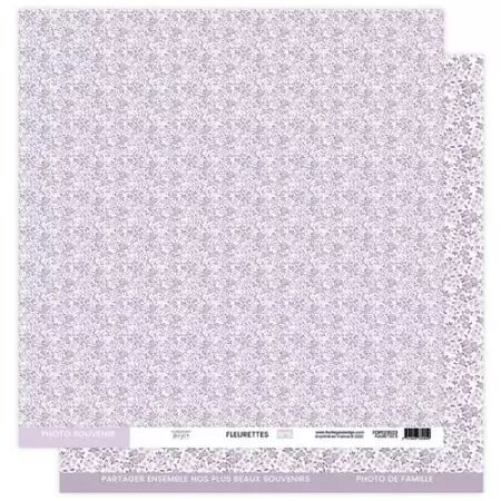 Papier fleurettes - A petits pas - 05 - Lilas