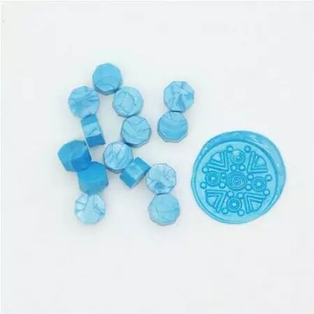 Pastilles de cire - Bleu nacré