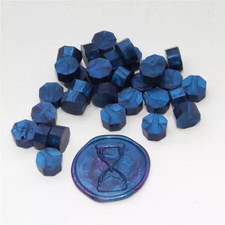 Pastilles de cire - Bleu nuit nacré