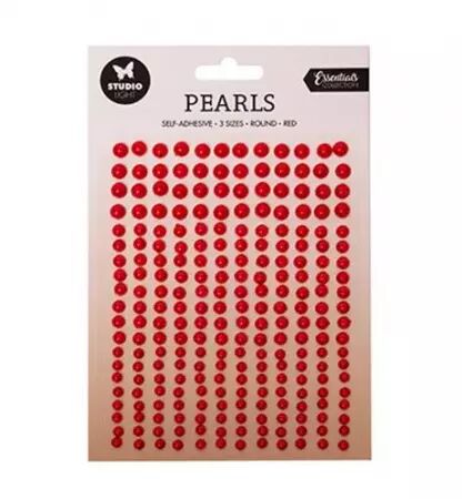 Perles - rouge - 3 tailles