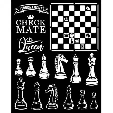 Pochoir - Alice Check Mate