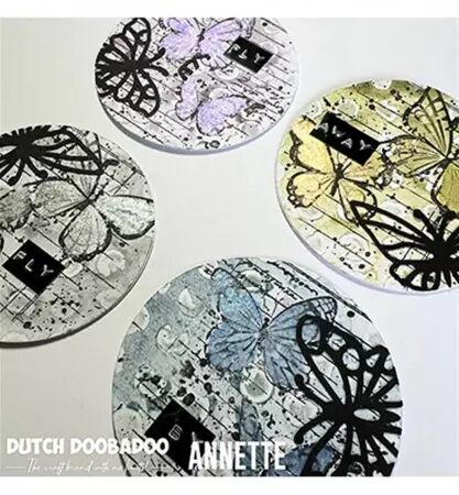 Pochoir - Art ATC Artist Trading Coins