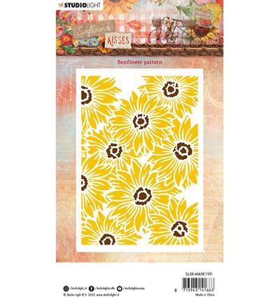 Pochoir - Sunflower Kisses - Sunflower pattern