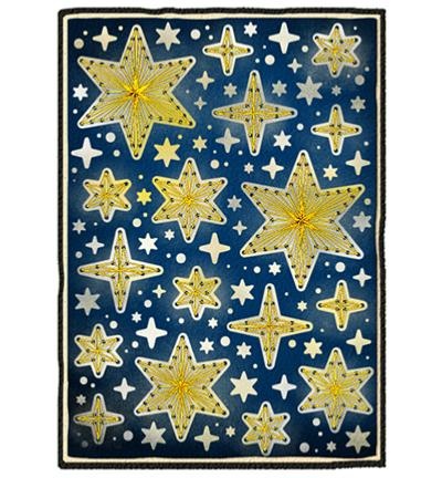 Pochoir broderie - Stars