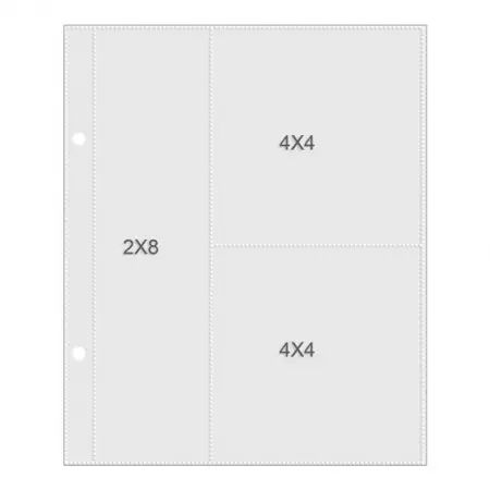 Pocket Snap pages 6 x 8 \'\' - cloisonnées