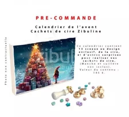 PRECOMMANDE - Calendrier de l\'Avent cachets de cire - Zibuline