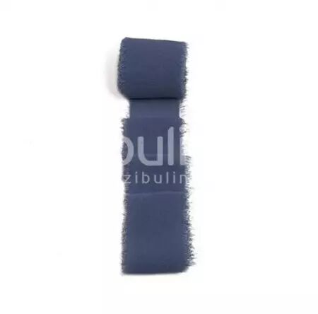 Ruban mousseline de soie - Bleu Indigo