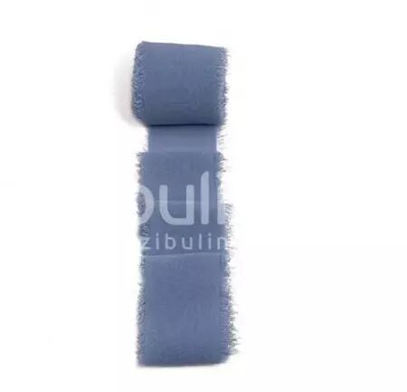 Ruban mousseline de soie - Bleuet