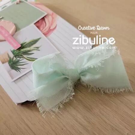 Ruban mousseline de soie - Mint