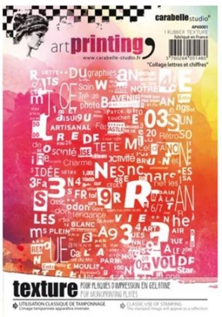 Rubber Texture - Collage lettres et chiffres