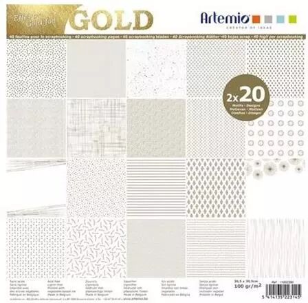 Set de papiers foil - Gold