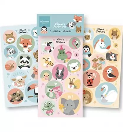 Stickers - Eline\'s animals - 3 feuilles