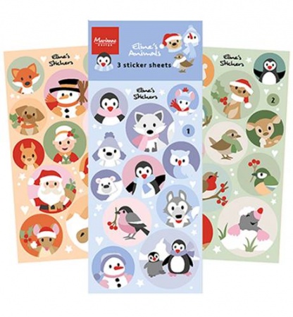 Stickers - Eline\'s animals Christmas & Winter