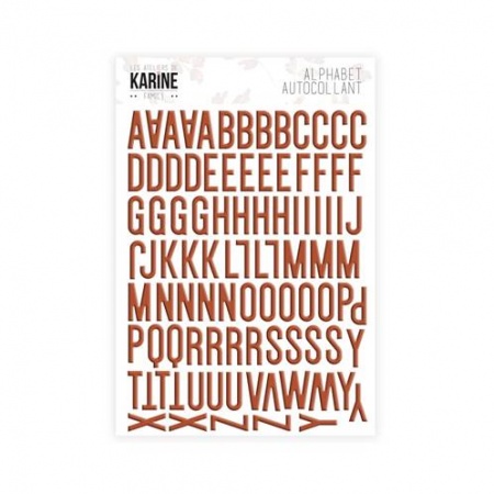 Stickers Alphabet - Family - Terracotta