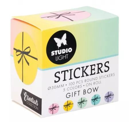 Stickers on Roll - Gift Bow