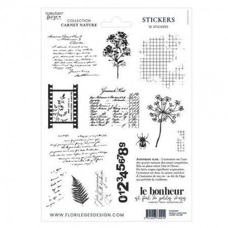 Stickers transparents - Carnet d\'automne