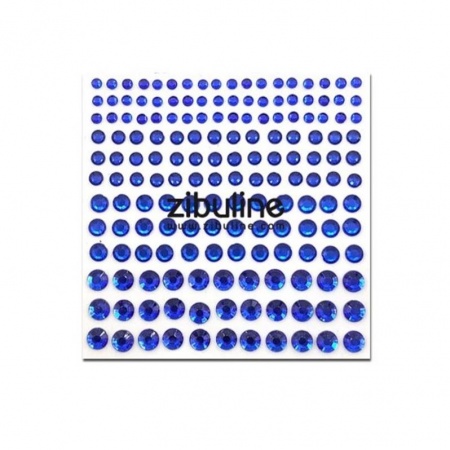 Strass autocollants - Bleu Foncé