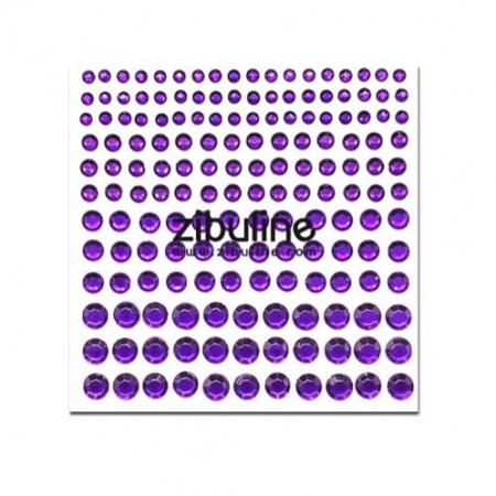 Strass autocollants - Violet