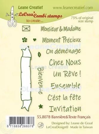 Tampon - Bannière & textes en français