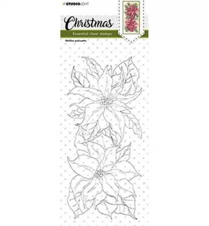 Tampon - Christmas - Slimline poinsettia