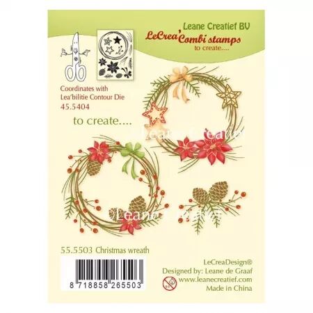 Tampon - Christmas wreath - Couronne de noel