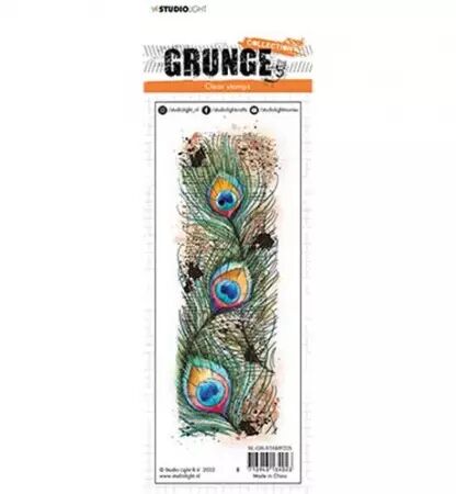 Tampon - Grunge - Peacock feather