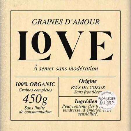 Tampon - Herbarium - Graines d\'amour