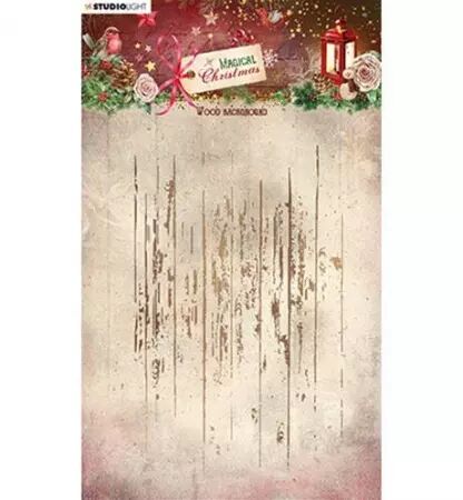 Tampon - Magical Christmas - Wood background