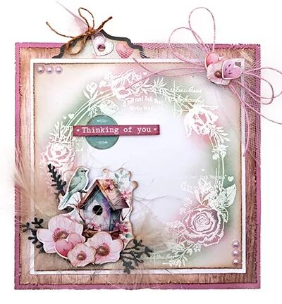 Tampon - Sending you Love - Flower Circle Frame