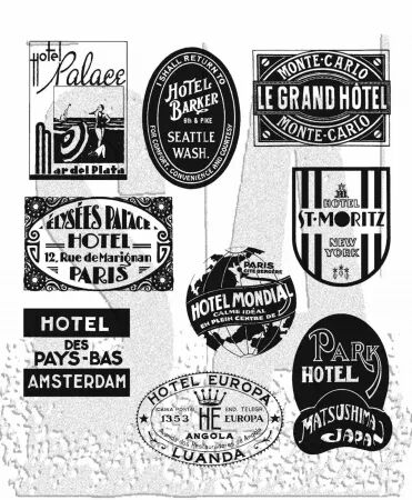 Tampon - Tim Holtz - Travel Labels