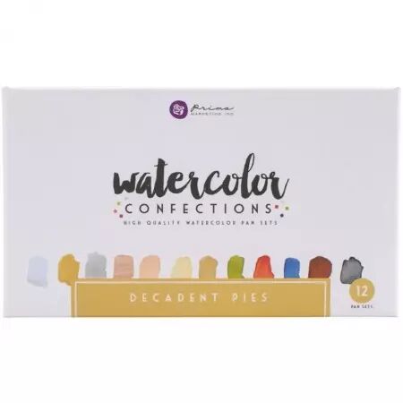 Watercolor Confections - Decadent Pies