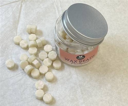 Wax Beads - Pastilles de cire - Blanc nacré